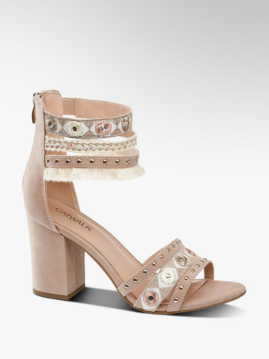 Sandalette von Catwalk in beige DEICHMANN Deichmann catwalk high heels Pumps nieten Sandaletten 37